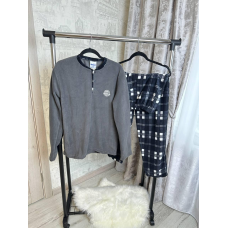Піжама флісова чоловіча Сірий, XL