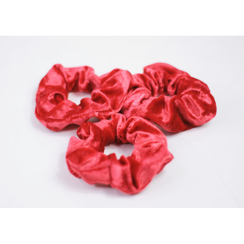 Набір резинок для волосся велюровий