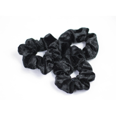 Набір гумок для волосся велюровий Чорний
