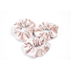Набір гумок для волосся велюровий Бежевий