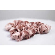 Набір гумок для волосся велюровий Пудра