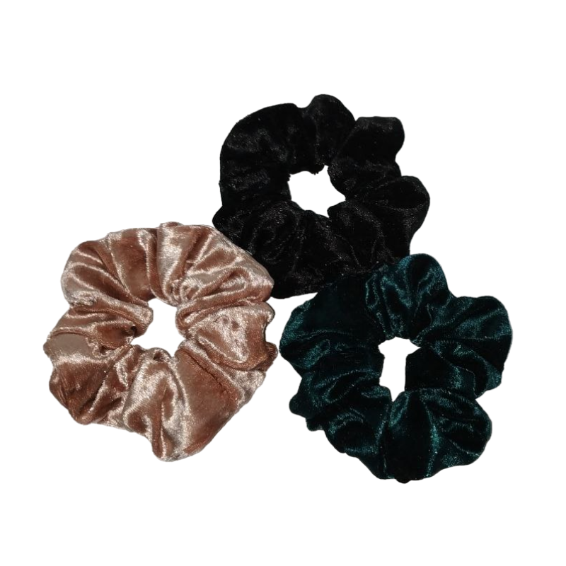 Набір гумок для волосся велюровий
