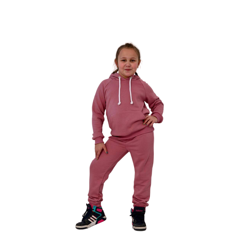 Теплий спортивний костюм на дівчинку Рожевий, 146