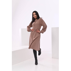 Жіноча трикотажна сукня Капучино S