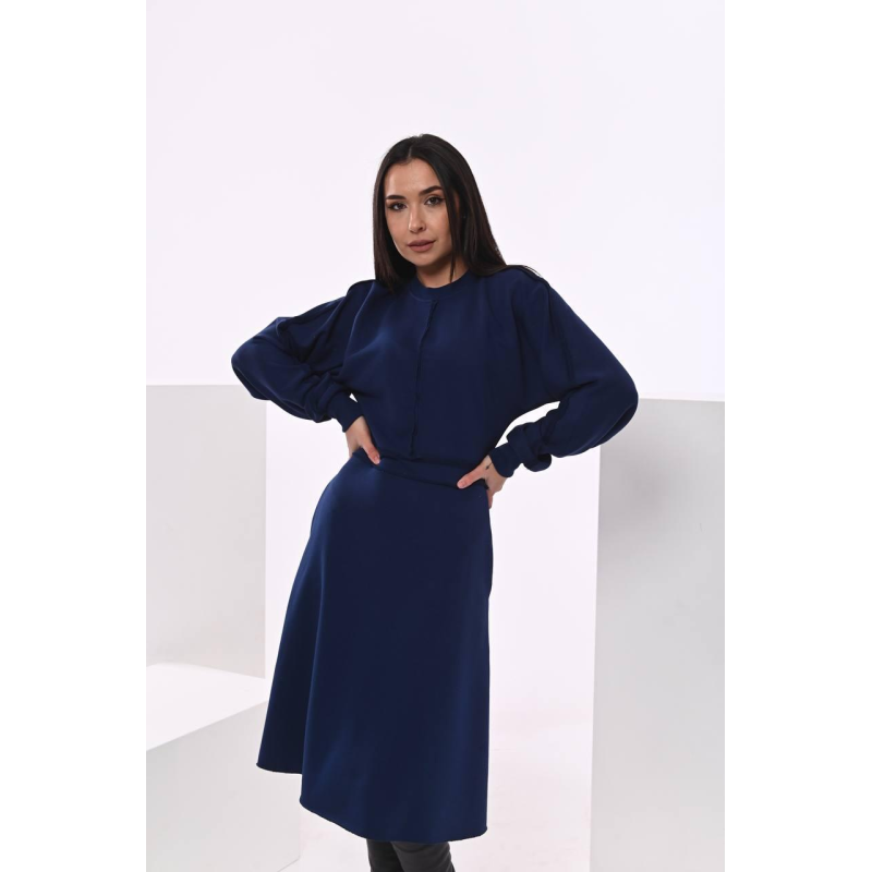 Жіноча трикотажна сукня Синій XL