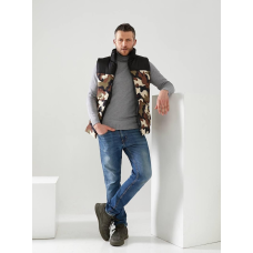 Чоловіча жилетка Чорний, Комуфляж, XXL