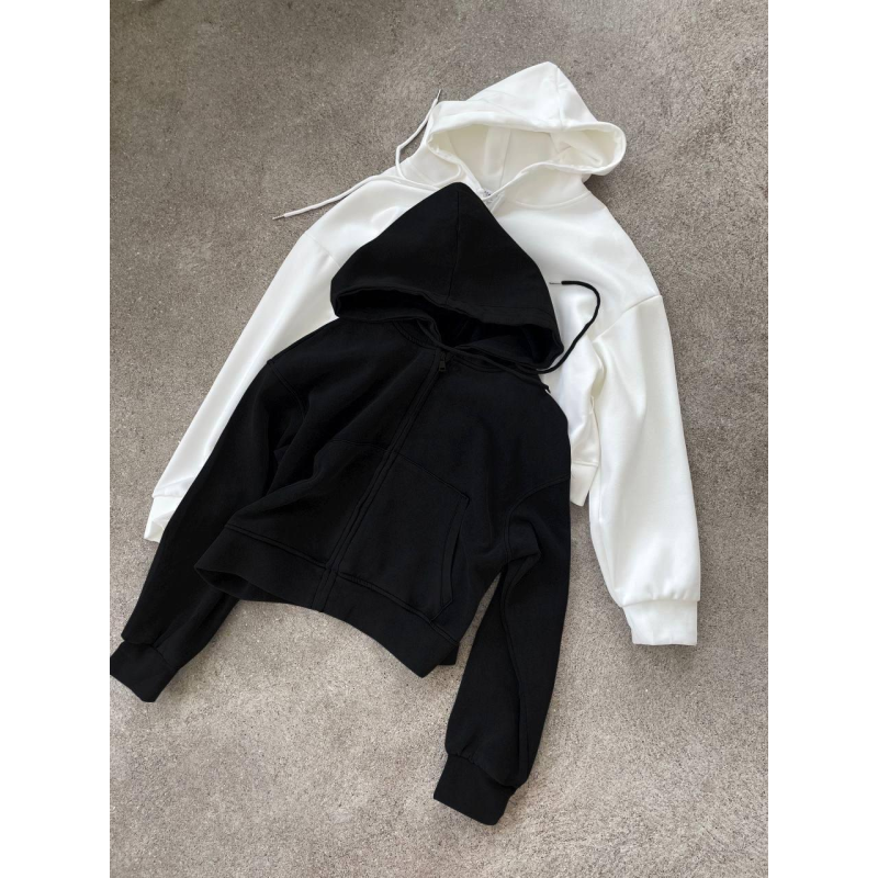 Жіноча кофта на змійці Чорний, 42/46