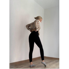 Жіночі теплі лосини в рубчик