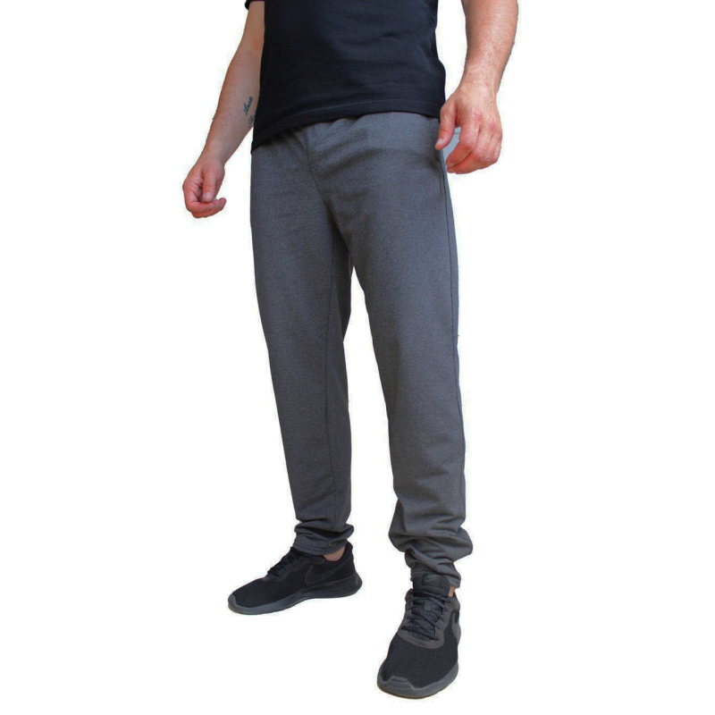 Спортивні штани на флісі чоловічі, Сірий, 52