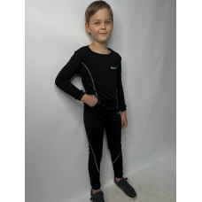 Термобілизна дитяча Чорна, 146