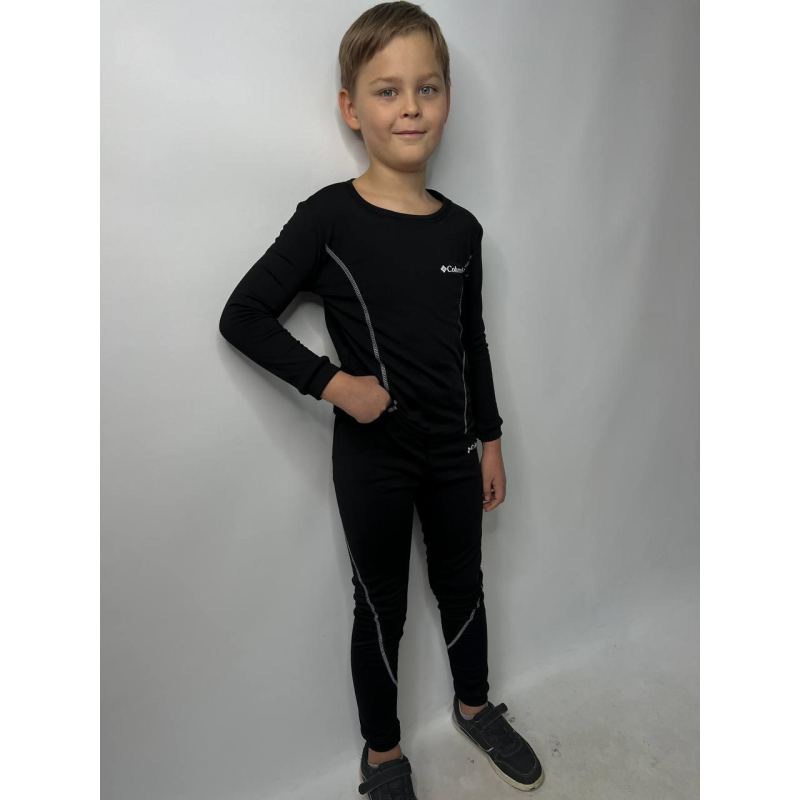 Термобілизна дитяча Чорна, 152