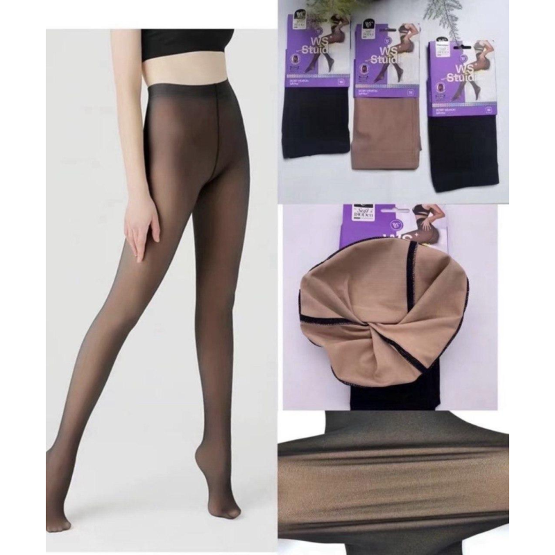 Колготки зимові капронові з ефектом голих ніжок беж
