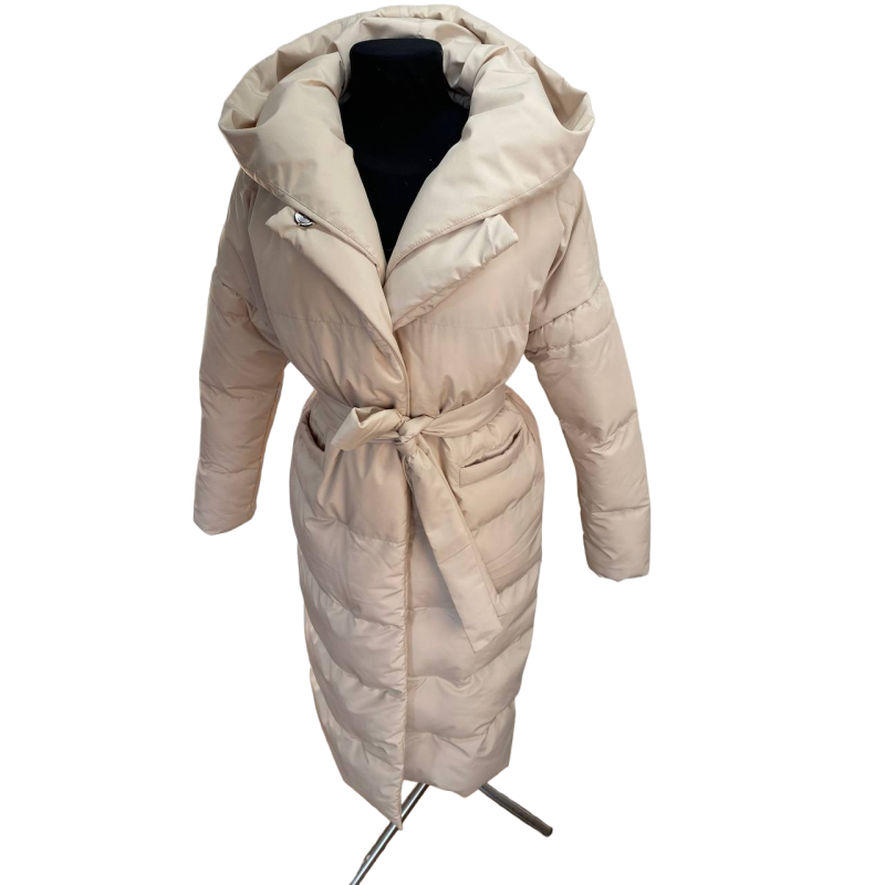 Пальто пуховик жіноче зимове довге