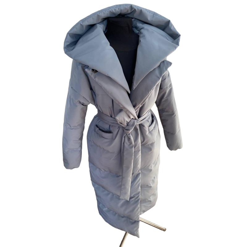 Зимове пальто пуховик жіноче Мокко,48/52 Зимове пальто пуховик жіноче Мокко,48/52