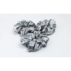 Набір гумок для волосся атласний Сірий