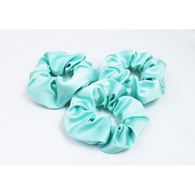 Набір дитячіх гумок для волосся атласний М“ятний