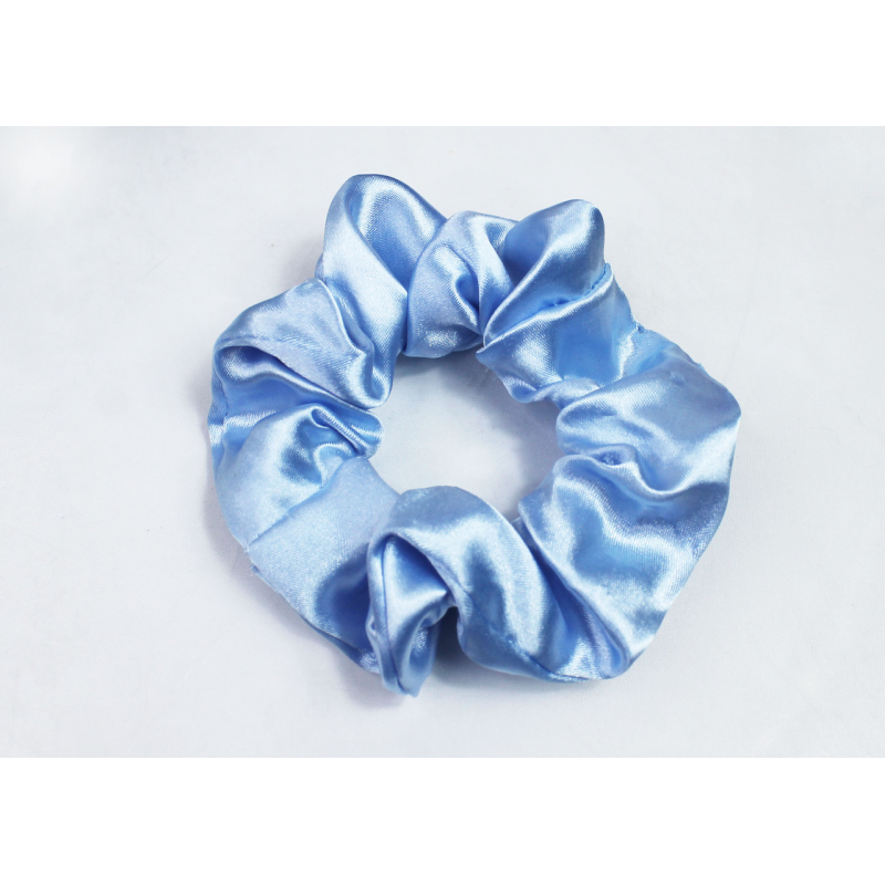 Гумка для волосся атласна Блакитний
