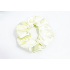 Гумка для волосся атласна Молочний