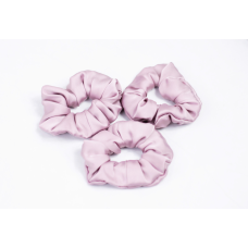 Гумка для волосся шовкова Пудровий