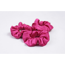 Гумка для волосся шовкова Малиновий