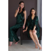 Велюрова піжама 4в1 зелена S