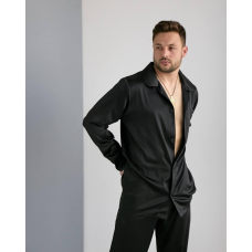 Чоловіча піжама шовкова Чорний, M