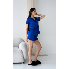 Коплект жіночій шовковий сорочка з шортами