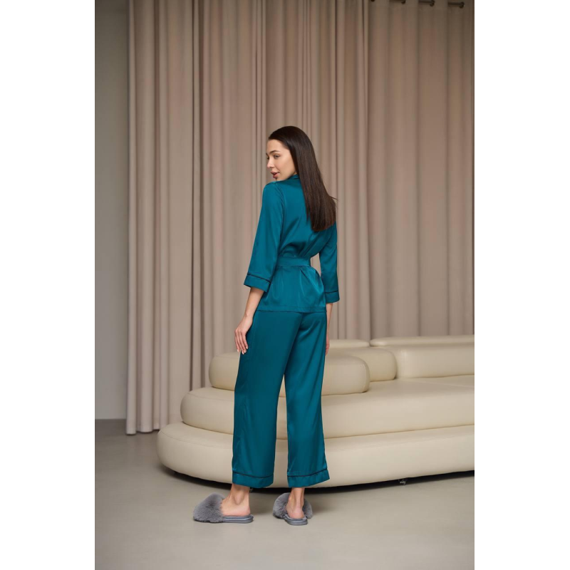 Піжама жіноча шовкова зі штанами