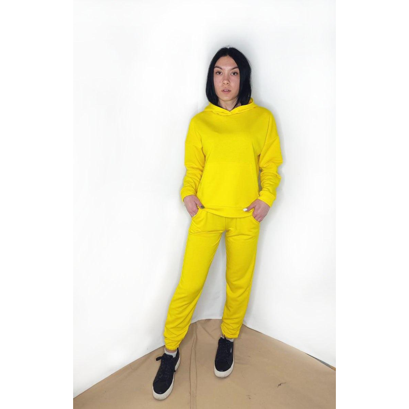 Костюм підлітковий спортивний тринитка петля, Жовтий, M