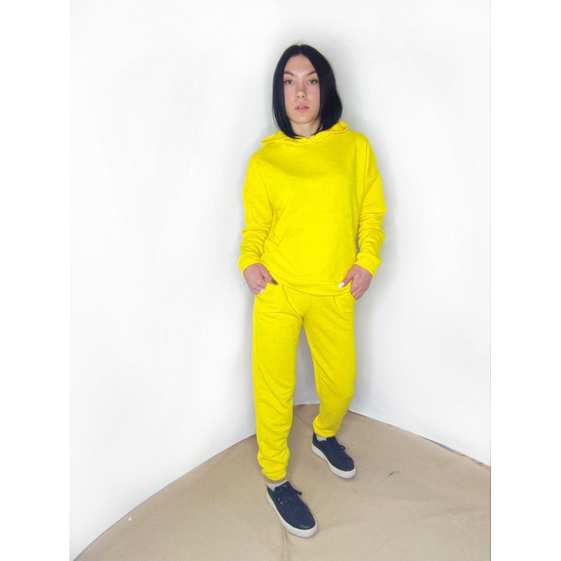 Костюм підлітковий спортивний тринитка петля, Жовтий, L