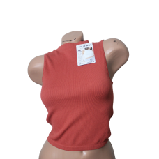 Майка жіноча-топ під горло без рукавів