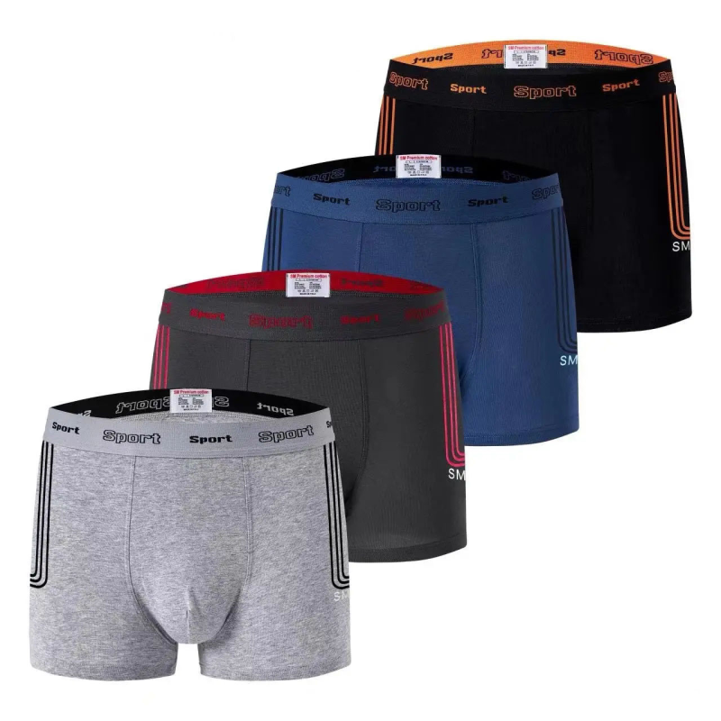 Чоловічі боксери труси,Чорний, XXXL