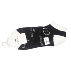 Шкарпетки жіночі короткі, чорні, малюнок р.36-41