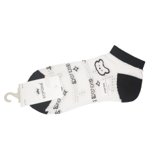 Шкарпетки жіночі короткі білі з малюнком, р.36-41