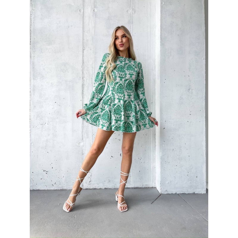 Сукня літня жіноча з відкритою спиною Зелений,  XL-2XL