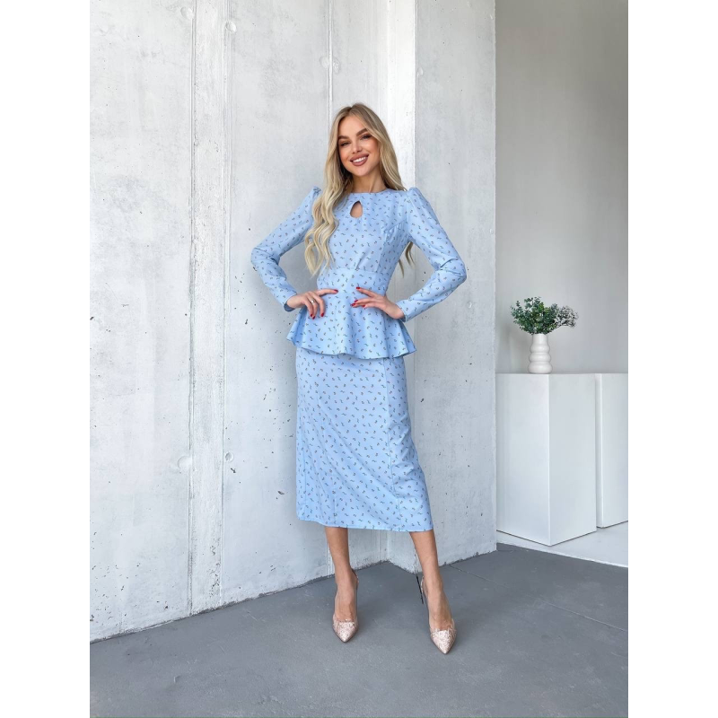 Довга літня сукня Блакитний, XS-S