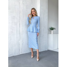 Довга літня сукня Блакитний, M-L