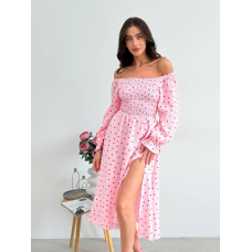 Сукня довга на літо жіноча Рожевий, 48/52