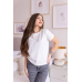 Базова футболка жіноча котон, молочний, S