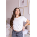 Базова футболка жіноча котон, молочний, S