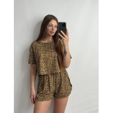 Жіночий літній костюм трикотаж-масло