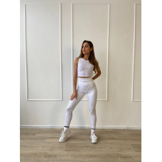 Жіночі легінси з бразильянами Білий, S