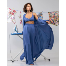 Піжамний костюм-трійка Diana шовк віскоза