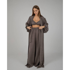 Піжамний костюм-трійка Diana шовк віскоза