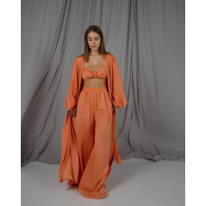 Піжамний костюм-трійка Diana шовк віскоза