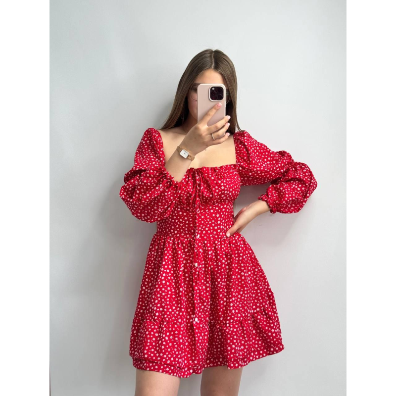 Жіноча сукня софт на гудзиках з довгим рукавом.