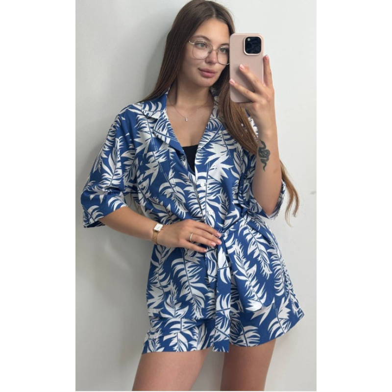 Костюм жіночий літній штапель-шовк XS/S