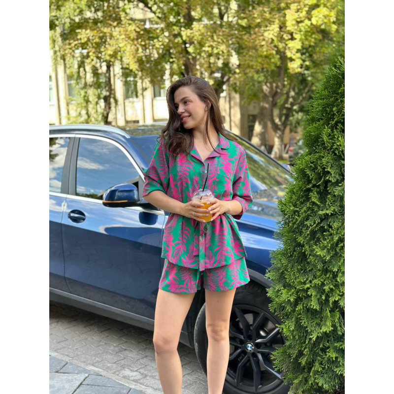 Костюм жіночий літній штапель-шовк XS/S