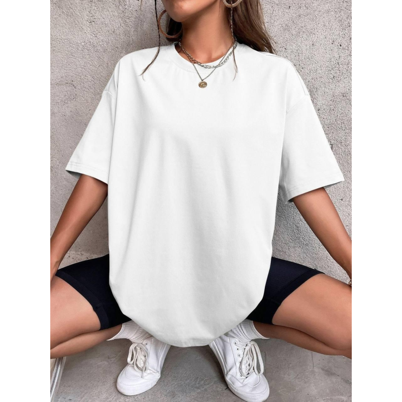 Довга футболка жіноча оверсайз Білий, 42/44