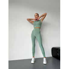 Жіночий фітнес костюм Фісташковий, XS